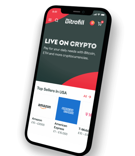 Bitrefill homepage